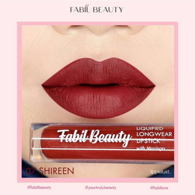 Fabil Beauty Lipcream Longlasting Liquid Lipstik Fabil Beauty Kosmetik