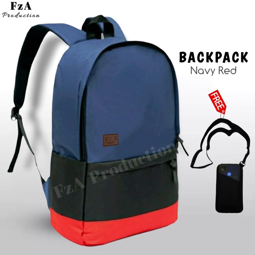 Big Promo..Tas Ransel Distro sekolah kuliah Kerja Pria 4286CV Tas Premium Gratis Sako Wallet HP