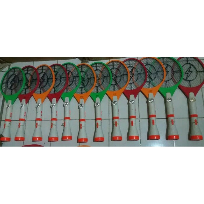 Raket nyamuk lepas senter, lampu senter LED