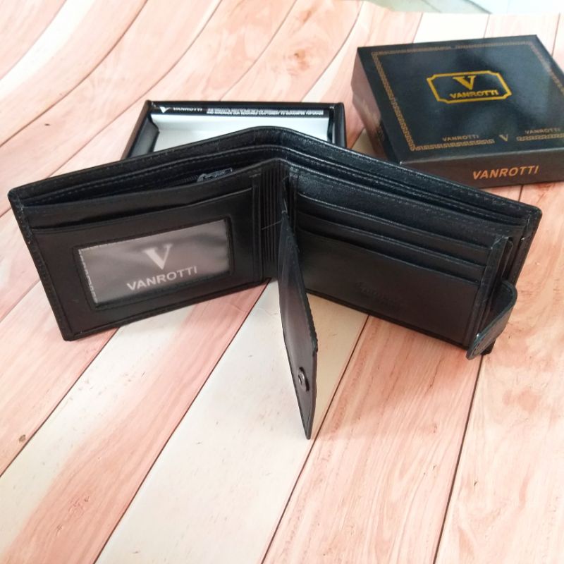 DOMPET PRIA KULIT ASLI DOMPET KANCING DALAM VANROTTI