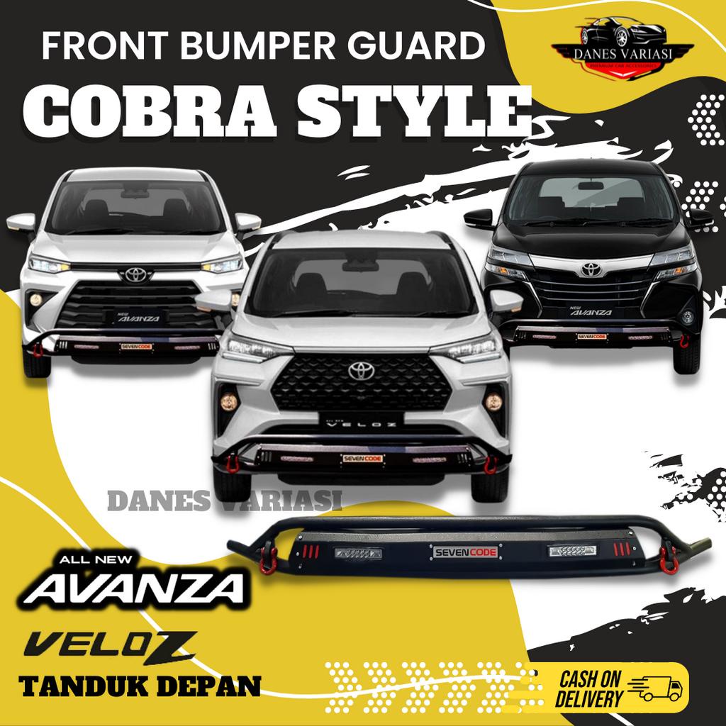 Front Bumper Guard ALL NEW AVANZA  2022 / NEW AVANZA / VELOZ - Tanduk Towing Bemper  Depan  Cobra - 