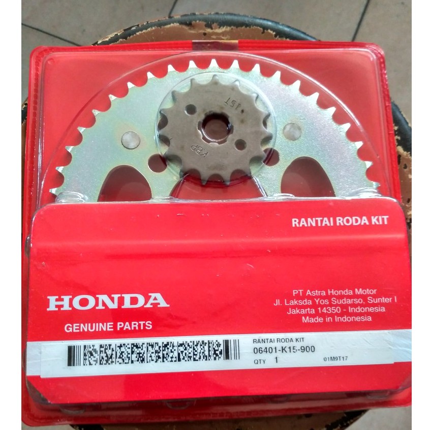 Gear set gir paket CB 150 r / CB150R / CB150 R ORIGINAL HONDA