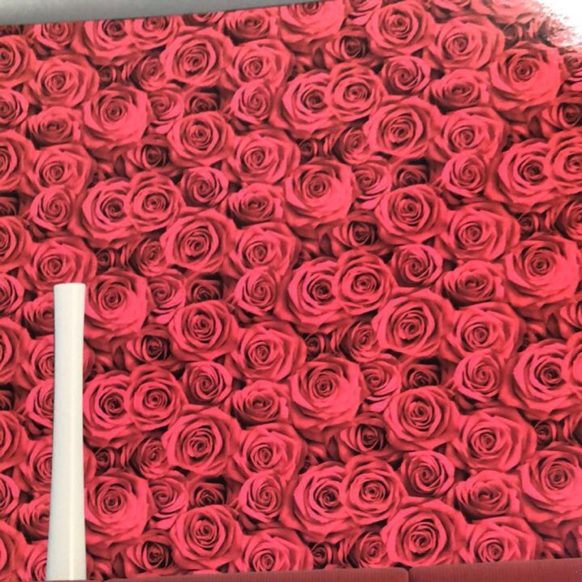 Wallpaper Dinding Korea Bunga Mawar 3d Embose