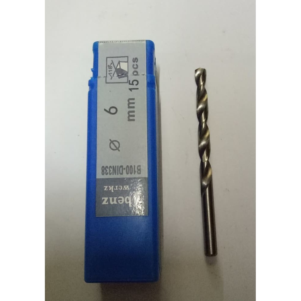 Mata Bor Besi Kayu HSS Drill Bit 6 mm Model Benz