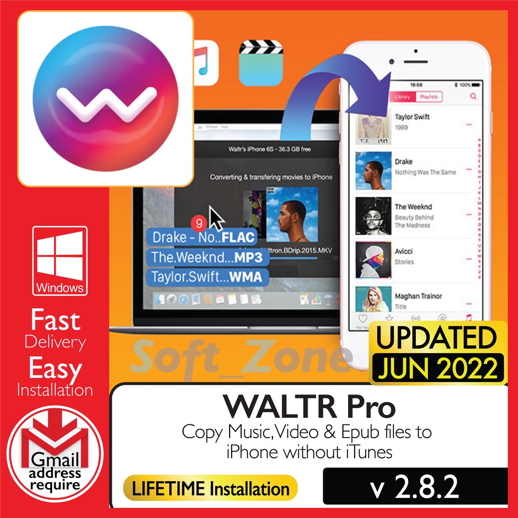 

WALTR Pr 2.8.2 - Cpy Msc, Vd & Epb fls t Phn wtht Tns [WINDOWS x64] - Dgtl Dwnld