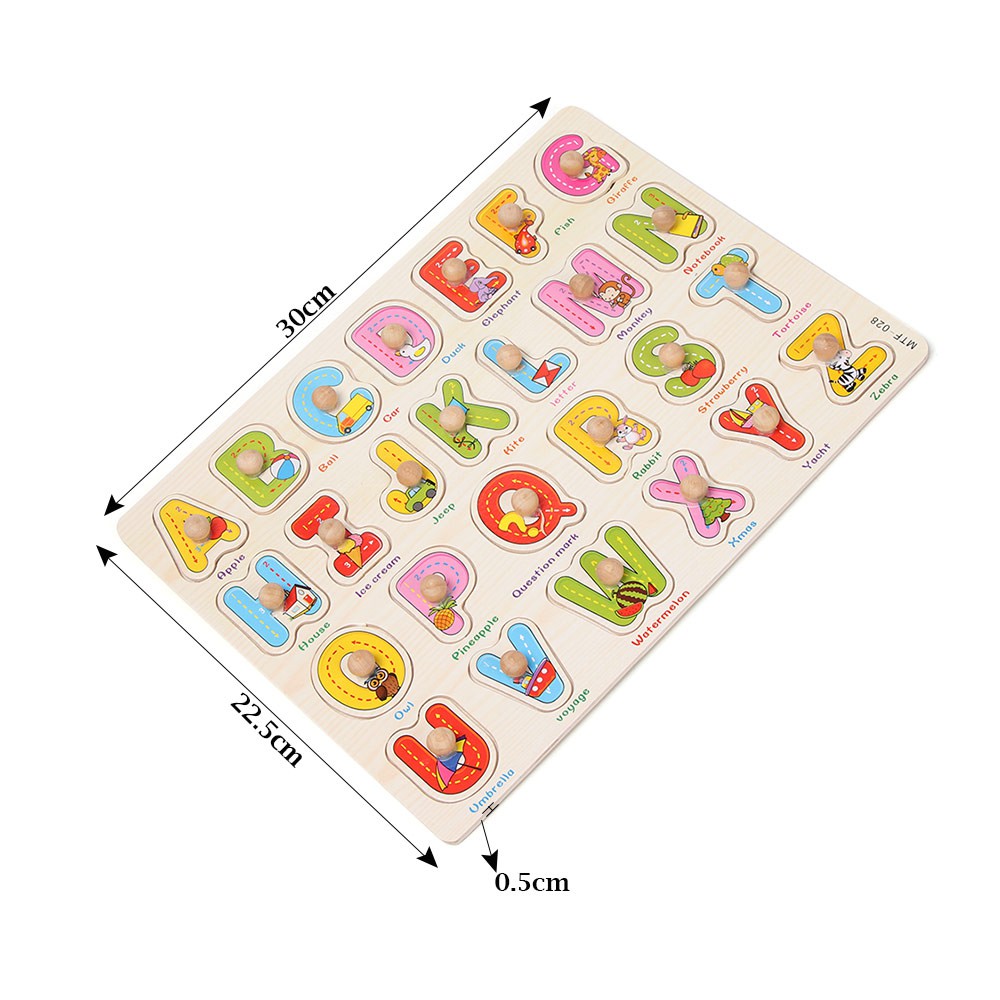 MoonLand 395 COD Puzzle Knop Kayu Pengasah Otak dan Motorik Anak Karakter Lucu Murah