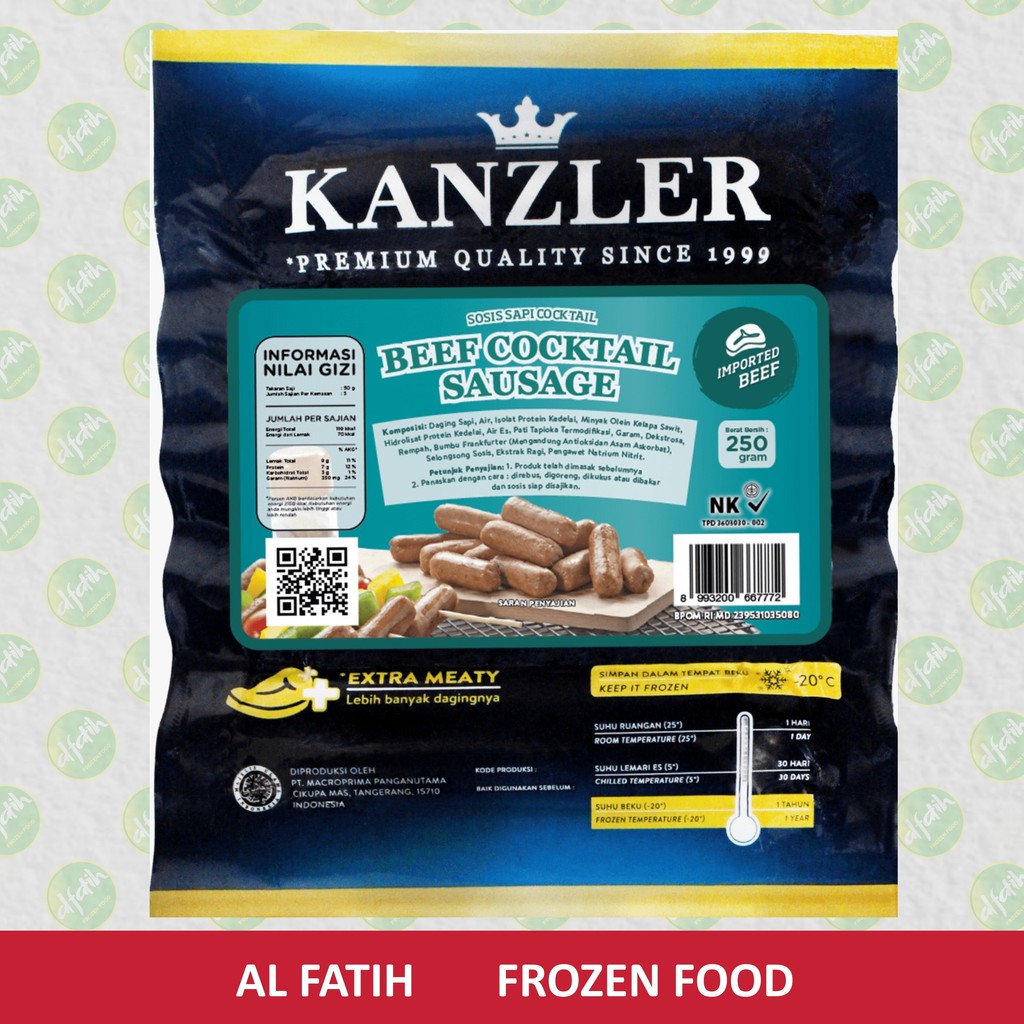 

SOSIS KANZLER BEEF COCKTAIL 250GR