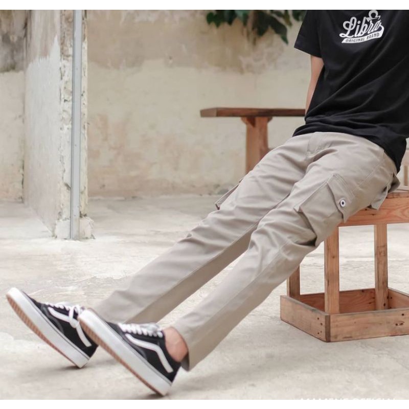 CELANA CARGO PRIA CREAM SLIMFIT / SIZE BIG LENGKAP/ CELANA GUNUNG / CELANA PDL PRIA / CELANA HYPE BEST MODERN / CELANA GUNUNG MODERN DAN TERBARU / BISA BAYAR DI TEMPAT / LEOPED.ID