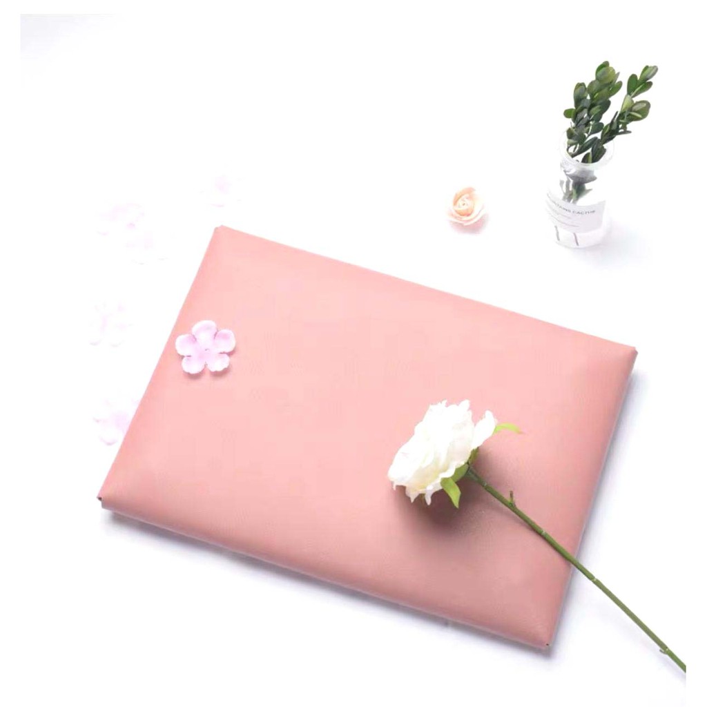 Tas Laptop Softcase Macbook Sleeve Envelope PU Leather 13 inch pink