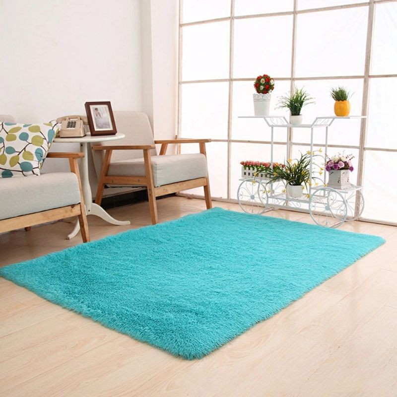 Swopply - Karpet Bulu Korea Lembut Shaggy Karpet Velvet Yoga Anti - Skid