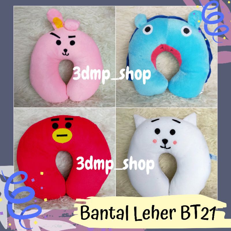 Bantal leher BT21 BTS KPOP Karakter koya boneka Chimmy tata cooky rj mang