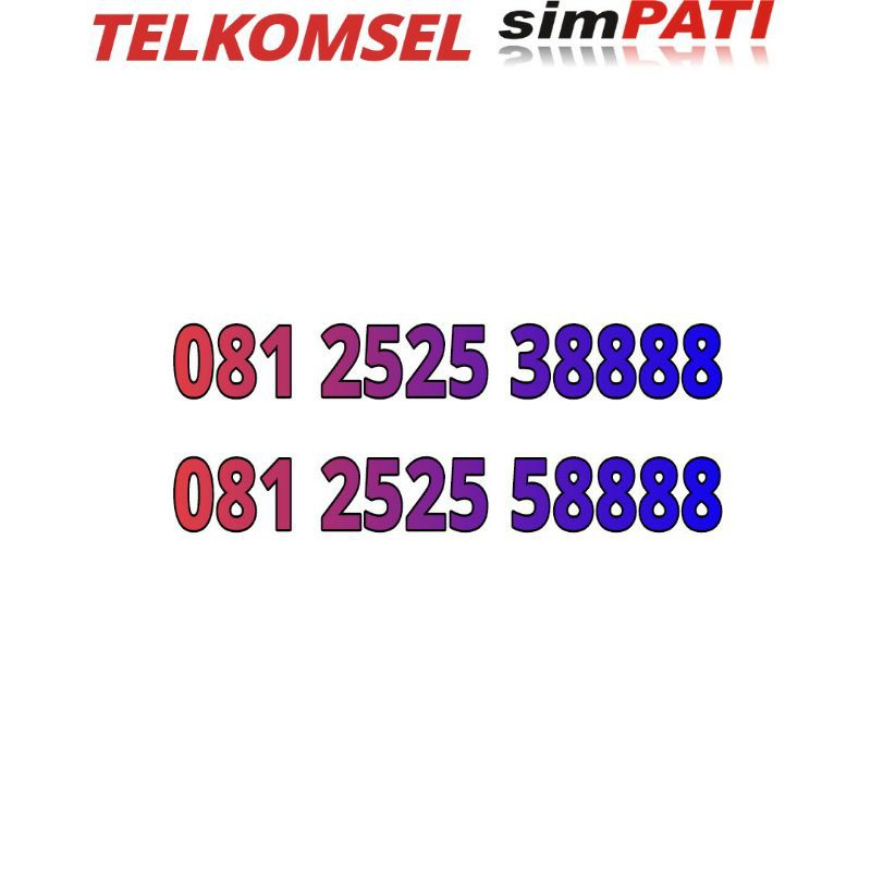 nomor cantik telkomsel simpati kwartet 8888 seri 0812