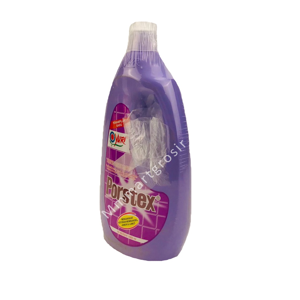 Yuri porstex / Cairan Pembersih / Pembersih Porselen &amp; Keramik / Ungu 1000ml