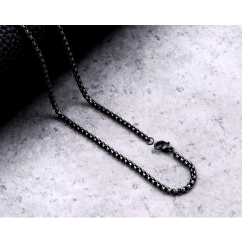 KALUNG TITANIUM ROLO HITAM