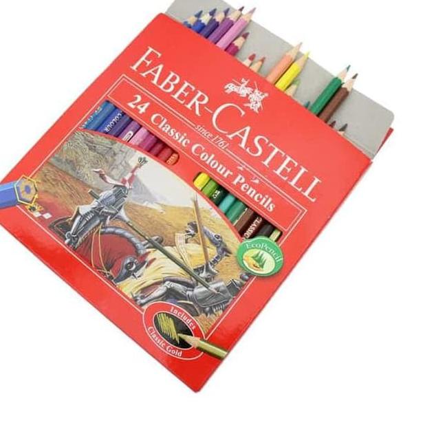 

READY PENSIL WARNA KAYU 24 WARNA - FABER CASTELL CLASSIC 24 Warna (OFF-52) ♪ 887