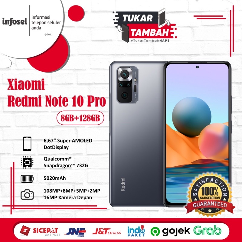Xiaomi Redmi Note 10 Pro 8/128 Garansi Resmi