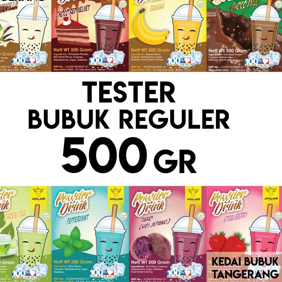 

KW8 Bubuk minuman bubble drink murah berkualitas Javaland TESTER 500g⋆ (Ready Stock)