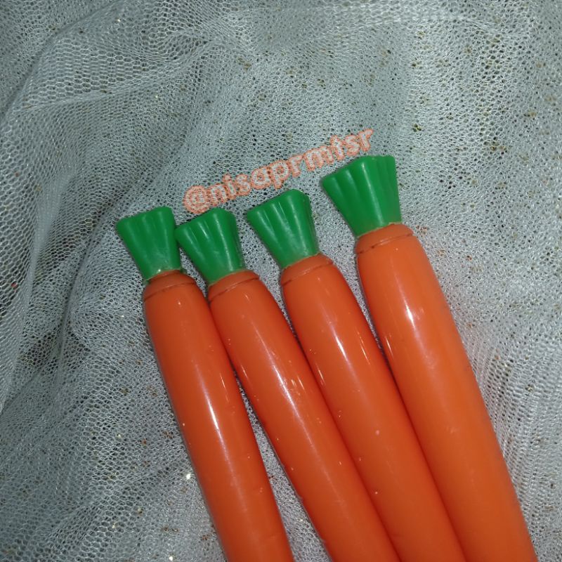 

( 1 PCS / SATUAN ) PULPEN GEL 0.38 CARROT PEN VER A WORTEL PENA BALLPOINT ALAT TULIS BENTUK UNIK SATUAN SAYURAN