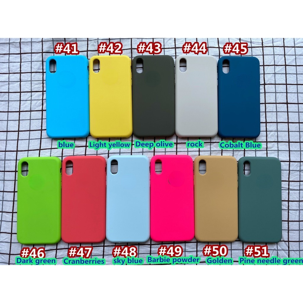 Case Bahan Silikon Untuk 6 6s 7 8 Plus X XS XR XS Max 11 11 Pro 11 Pro Max iP SE2020