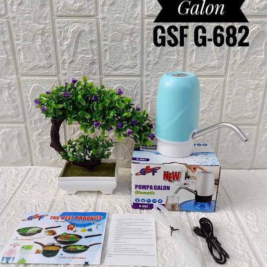 POMPA AIR GALON ELEKTRIK GSF682 / POMPA GALON ELEKTRIK NON LED 682/ NON LED USB RECHARGEABLE DISPENSER AIR MINUM OTOMATIS WATER PUMP GSF G-682 / GSF G682 / GSF G 682 / GSF 682