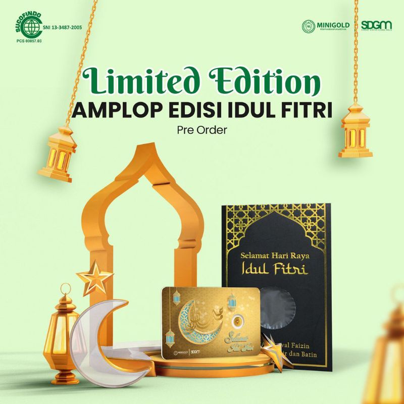 

amplop mini gold isi 12