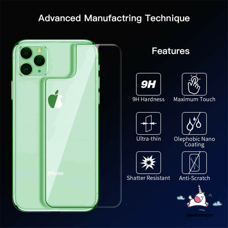 IPHONE Depan+belakang Full Cover Pelindung Tempered Glass Untuk Iphone14 13 12 12Pro 11 Pro MAX 8plus 7plus 6 6s Plus 7 8 SE XR X XS MAX 12 Mini Bening Pelindung Layar Kaca Film