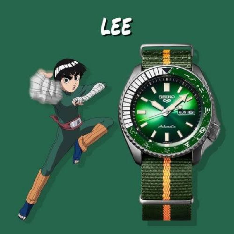 JAM TANGAN SEIKO 5 BORUTO X NARUTO JAM TANGAN PRIA KANVAS JAM TANGAN ANIME TALI KANVAS ANTI AIR