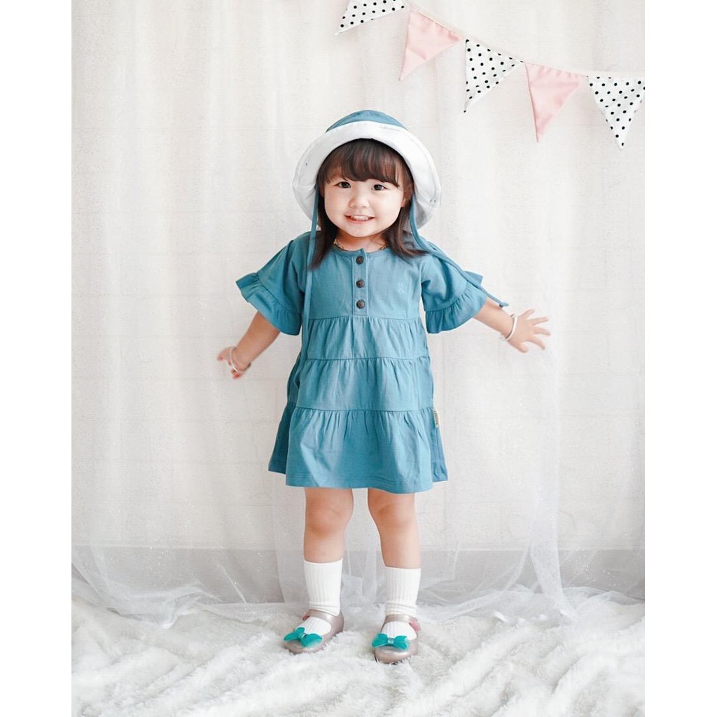 PROMO 7.7 PROMO BAJU LEBARAN MURAH BONZER BABY Topi Anak Topi RUFFLE BONET KUPLUK BAYI BUCKET HAT Bayi Model Lucu Bahan Premium Cotton