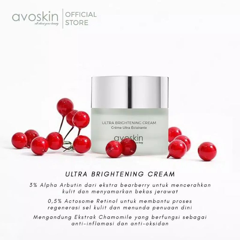 (BPOM) AVOSKIN Ultra Brightening Cream 10gr