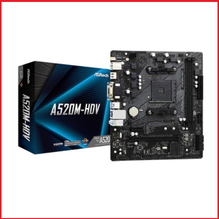 ASROCK A520M-HDV Motherboard AMD AM4 DDR4 A520