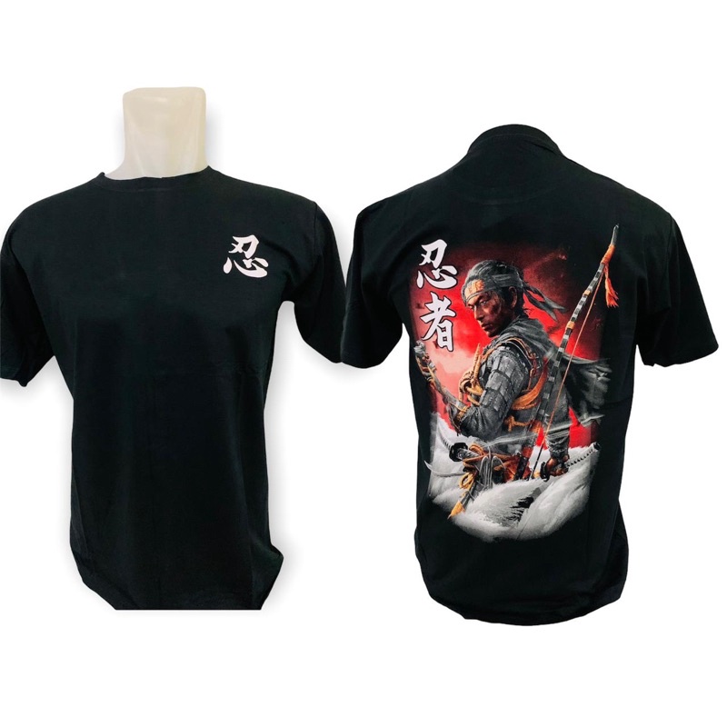 Kaos Pria/T-Shirt Pria Samurai Slasher Backprint Warna Hitam Distro Murah 2