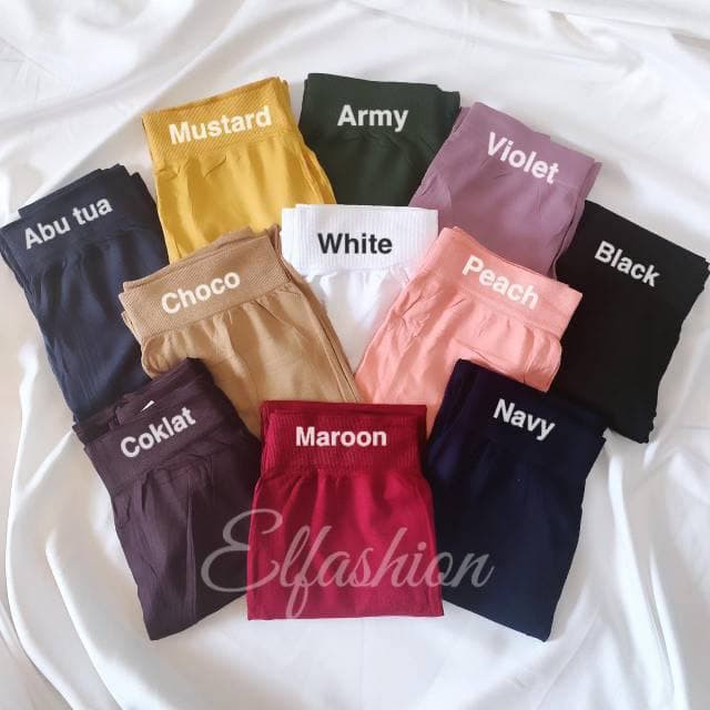 LoveFashion - [COD] Variasi Warna Legging HW Basic Polos Premium Tebal Fit to All size