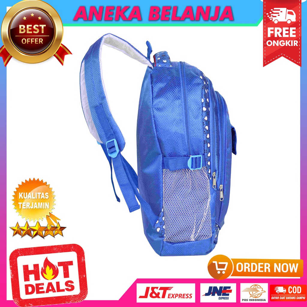 Ready Stock Tas Ransel Khusus Cewek Model Davero Sport Biru Kece Keren Tas Multifungsi Casual Trendy