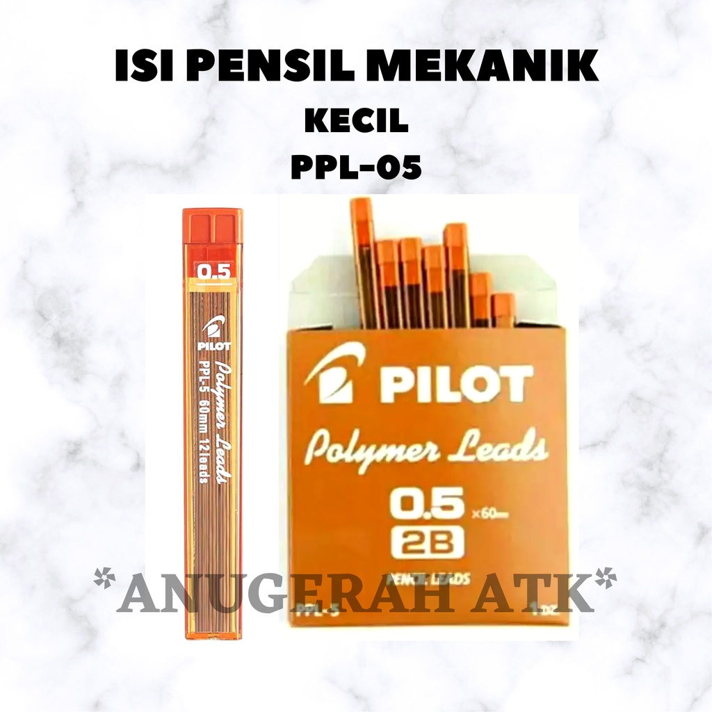 

Isi / Refill Lead Pensil Mekanik 2B PILOT 0,5 PPL - 5 Original