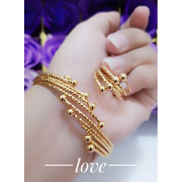 Set gelang dan cincin