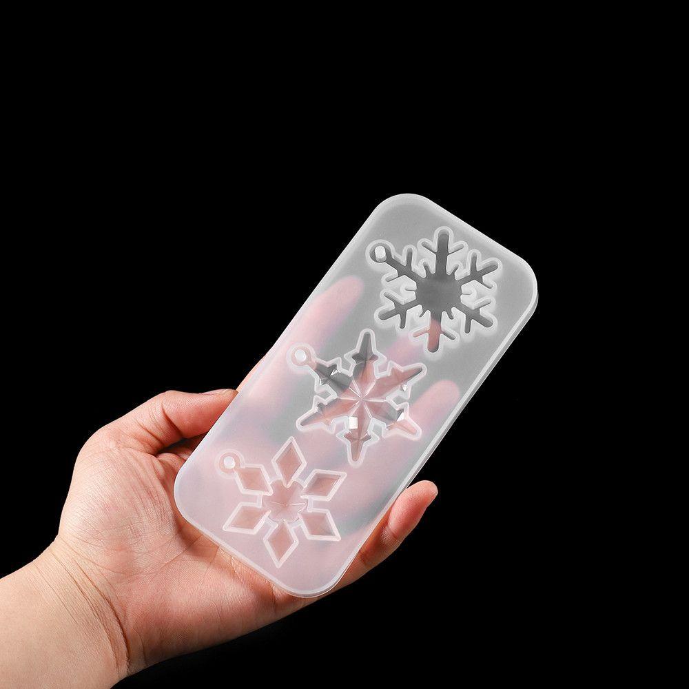 Preva Snowflake Resin Cetakan Membuat Perlengkapan Dekorasi Rumah Kerajinan Epoxy Resin Mold