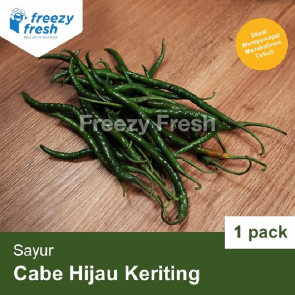 

Cabe Hijau Keriting (Per 1 Pack 200 gr)