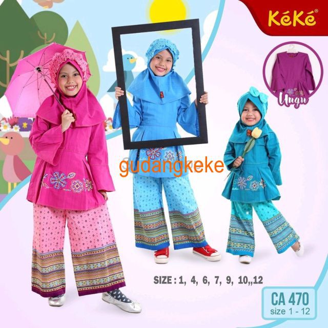 KEKE GAMIS ANAK SIZE 1, UNTUK ANAK USIA 1 -2 TAHUN KEKE BUSANA MUSLIM
