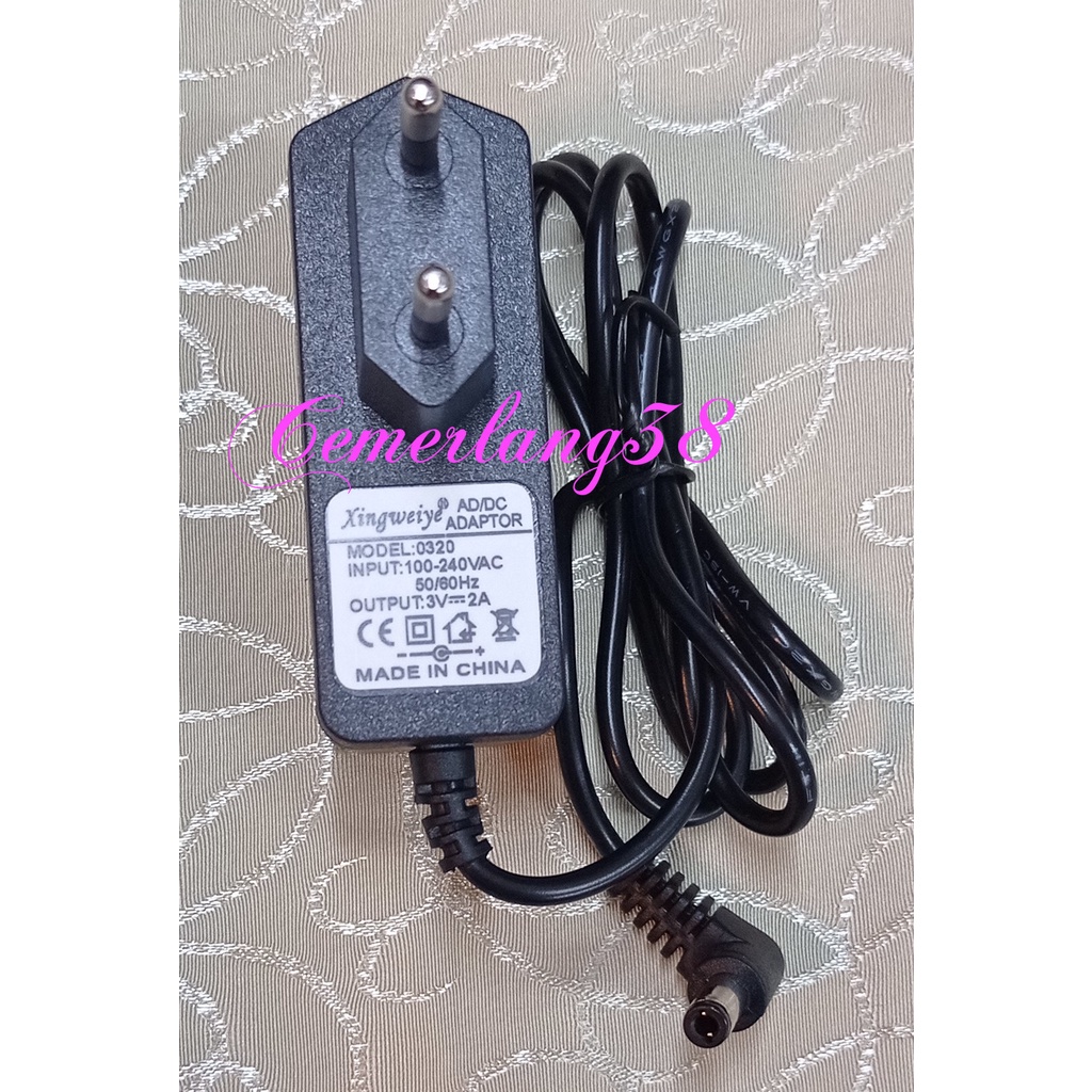 Switching Adaptor 3V 2A BK Transformer Adapter Charger AC to DC 3 V 2 A Power Supply 3 Volt 2 Amper