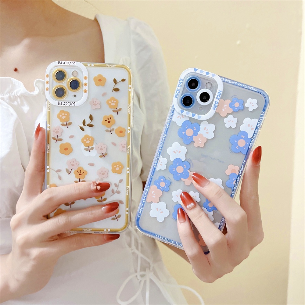 Casing TPU OPPO A55 A16 A54 A96 A95 A76 A15 A4 A5S A12 A7 A3S A31 A37 A53 A92 A52 F11 Reno 7 6 5F 4F Motif Bunga