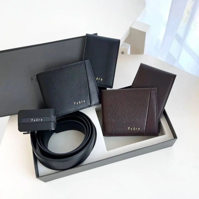 PDRO MEN CLASSIC WALLET AND BELT GIFTSET