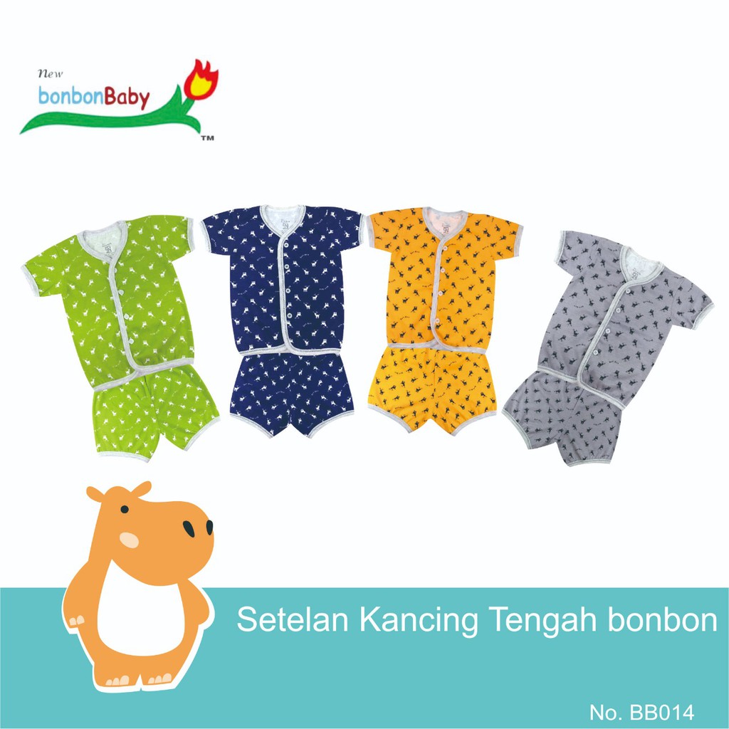 baju bayi setelan 3-6 bln BONBON PENDEK
