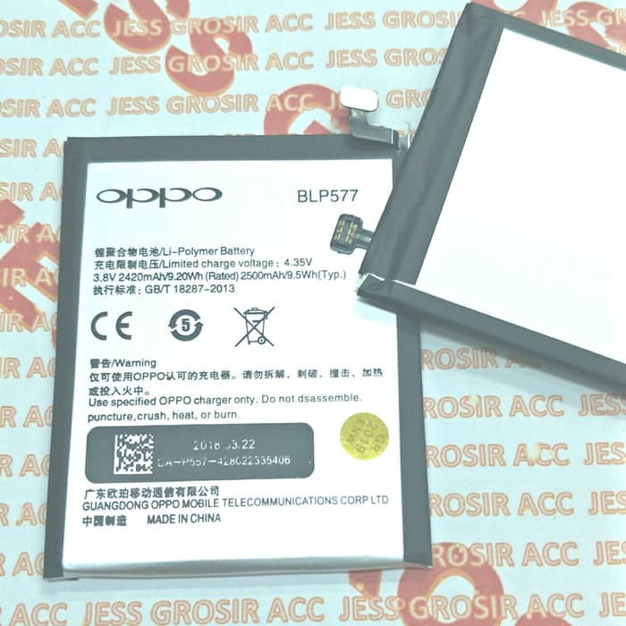 Baterai Battery Original OPPO A51 , A51W , R7005 R7007 BLP577 BLP-577