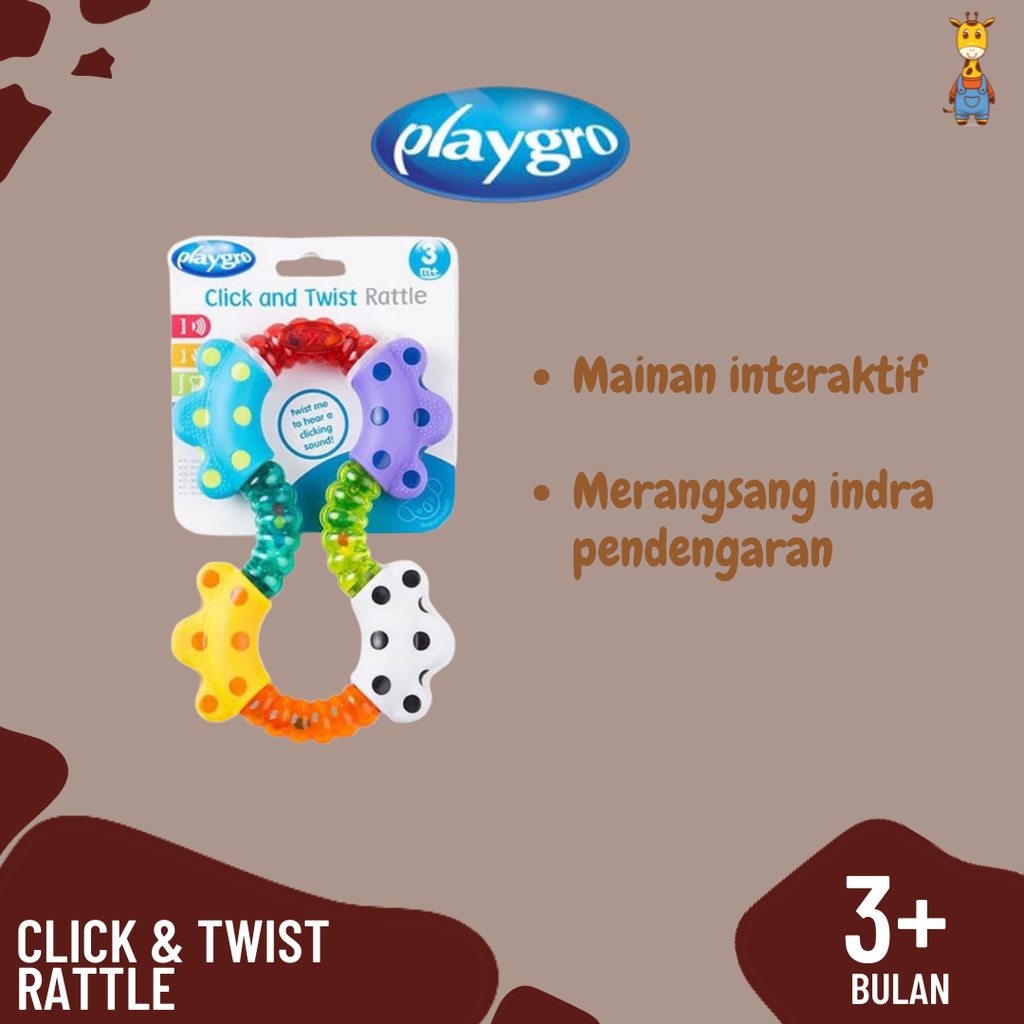 Playgro Click &amp; Twist Rattle