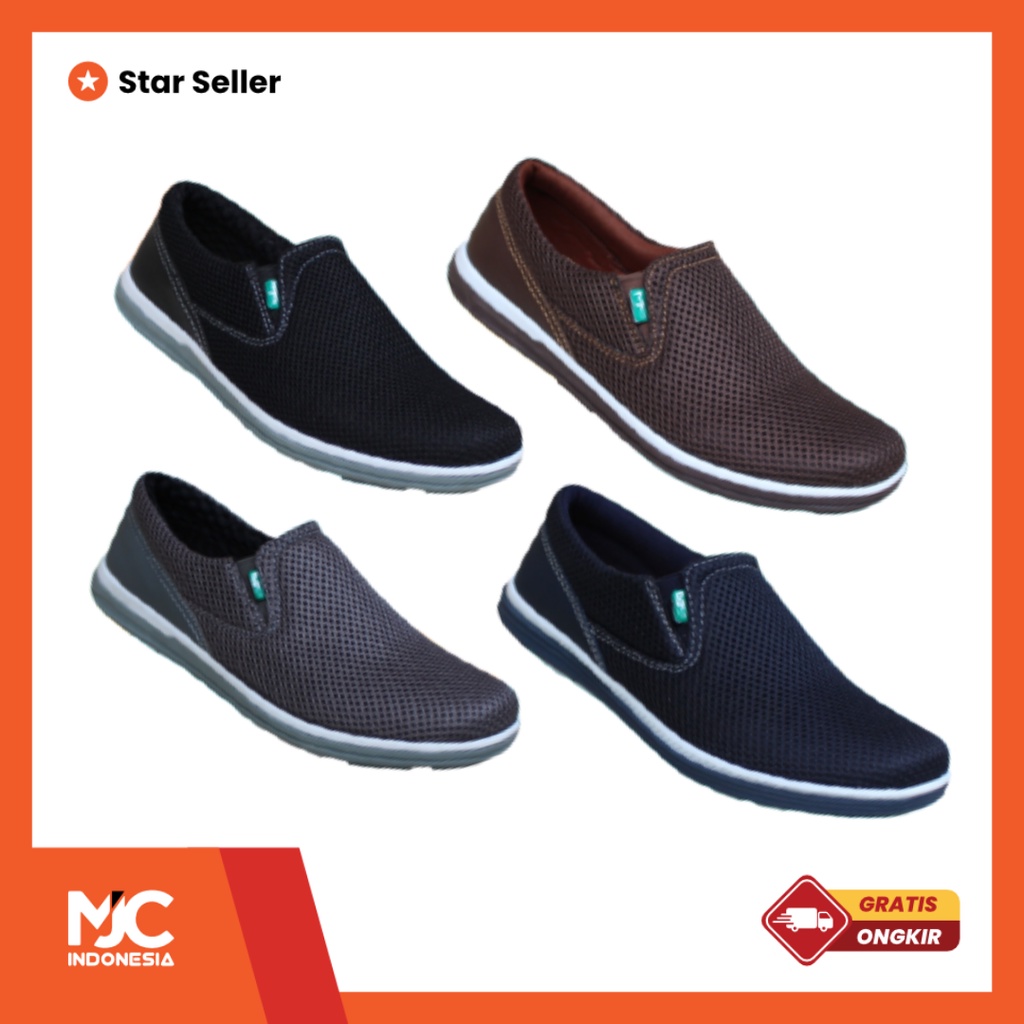 MJC INDONESIA SEPATU PRIA CASUAL SLIP ON ORIGINAL MR54A