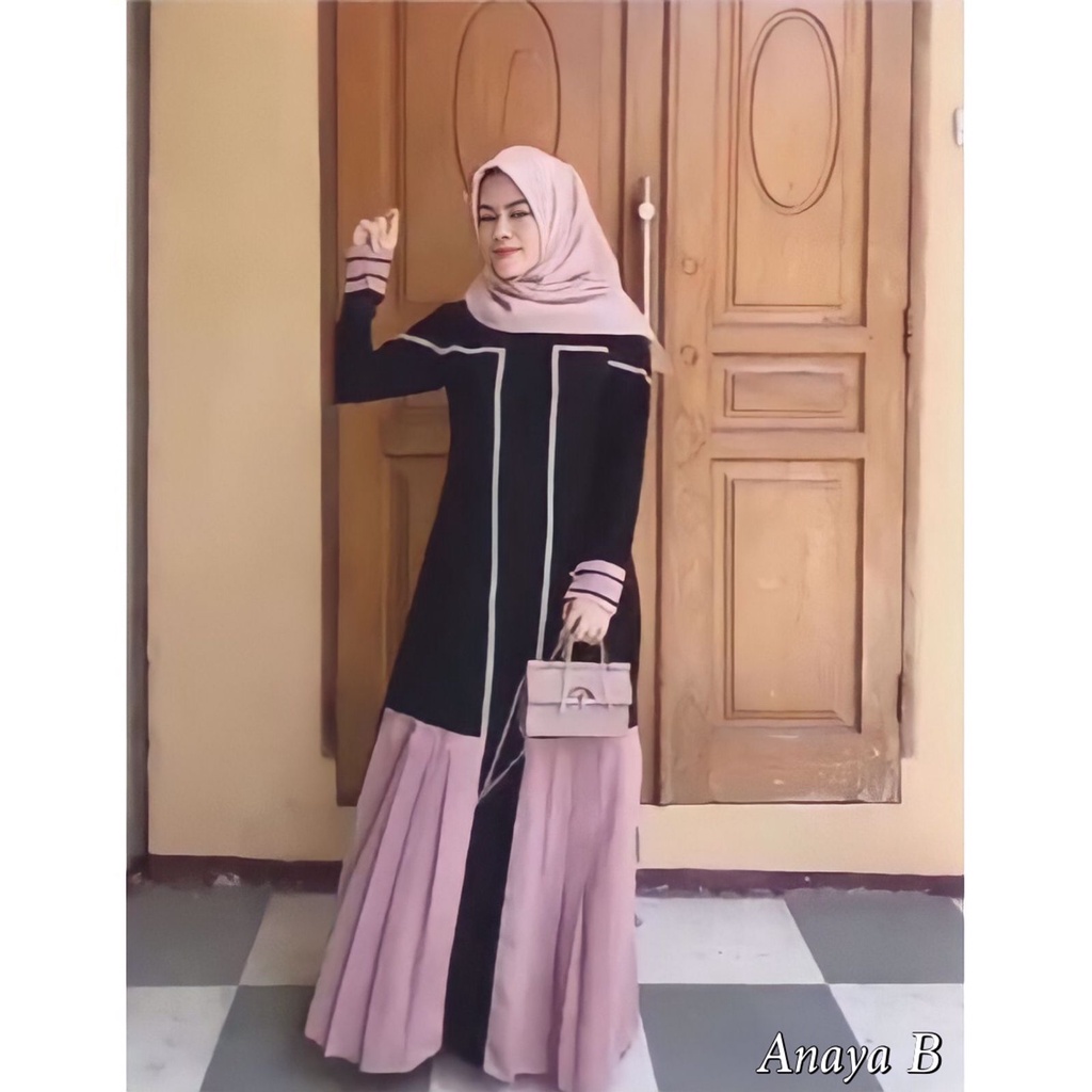 Anaya Jumbo  Gamis  Moscrepe Premium