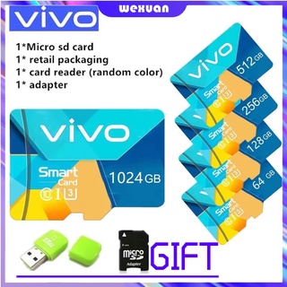 Vivo Micro SD Card XC C10 1024GB 512GB 256GB 128GB 64GB 32GB 16GB