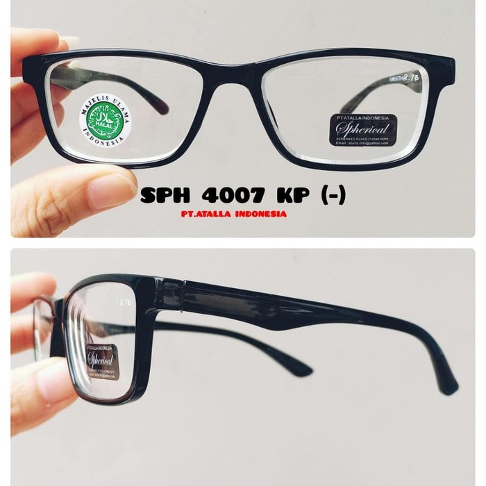 Kacamata minus model kotak kecil/frame kacamata unisex/lensa minuscewe - Hitam Terlaris