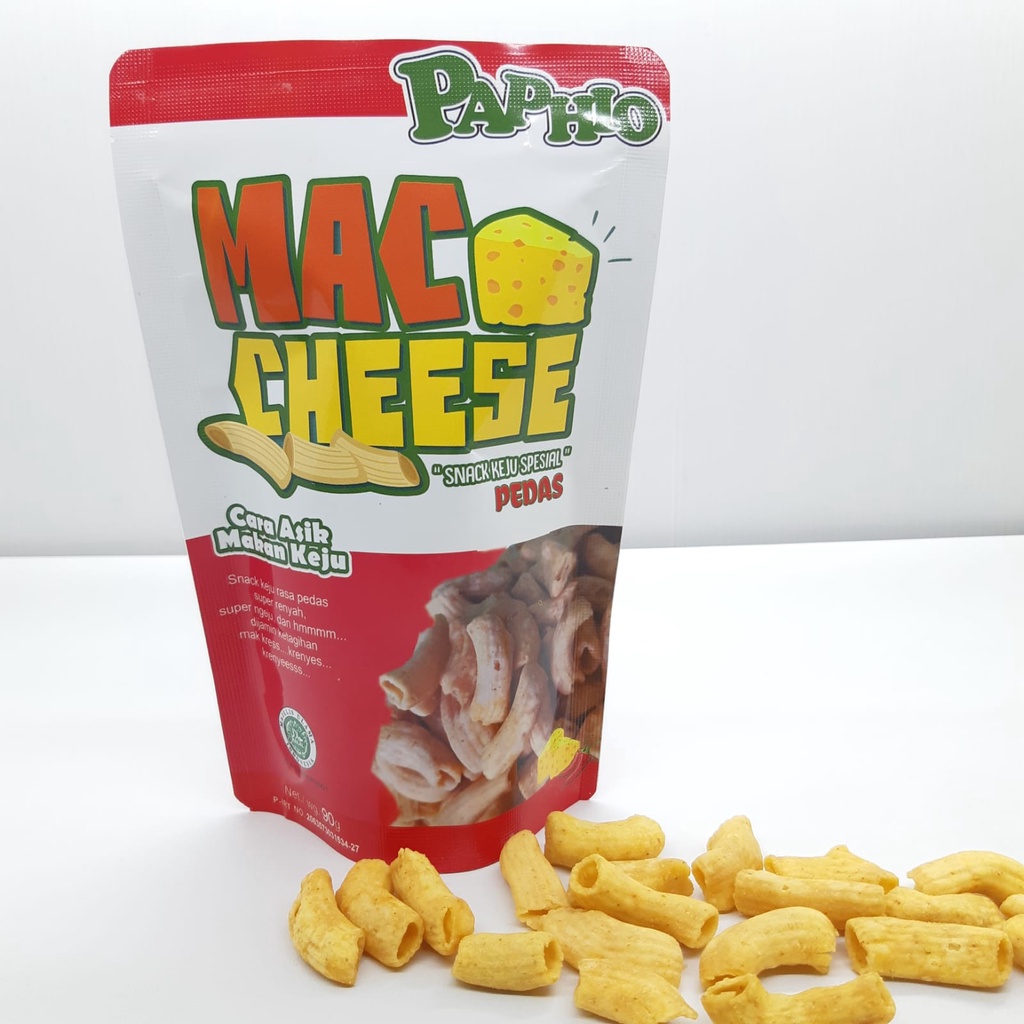 

Paphio Mac Cheese Pedas, Makaroni Keju Pedas 80gram