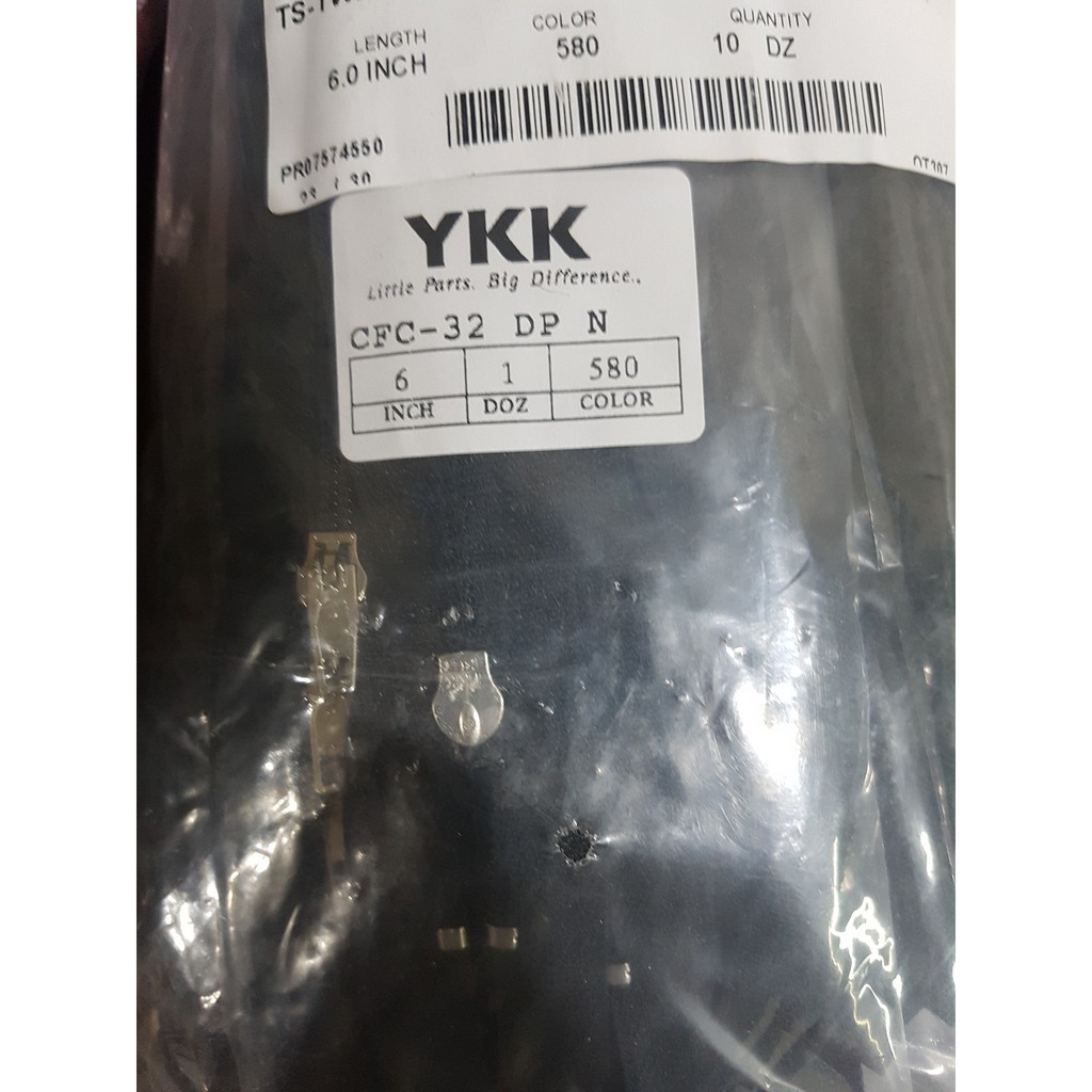 Resleting YKK 6 inch 15 cm / RIT YKK CFC 32 6&quot; 15 cm Kepala Nikel / Kepala Cat